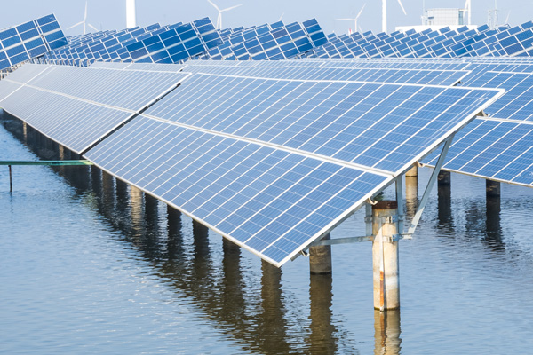 Photovoltaic and modern city skyline, China Chongqing.; Shutterstock ID 1936882663